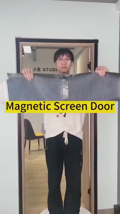 Magic Mesh Magnetic Screen Door net for Main Doors